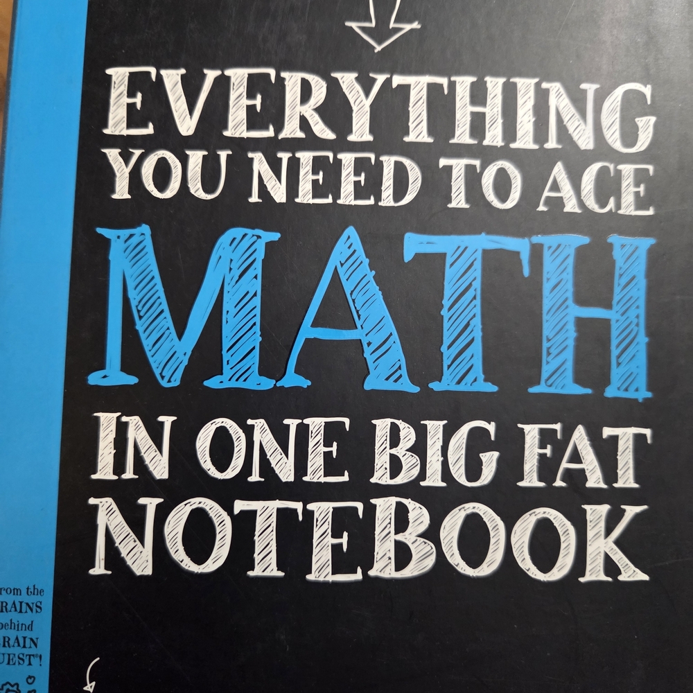 Everything You Need to Ace Math in One Big Fat Notebook - Black and Blue